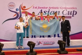 Фотография к новости: Юниоры Казахстана победили на Кубке Азии по спортивной гимнастике