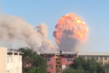 Фотография к новости: В Арыси идет эвакуация людей 