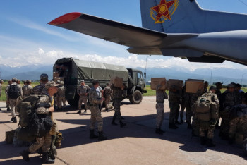 Фотография к новости: Отряд саперов-десантников вылетел для зачистки Арыси от неразорвавшихся снарядов