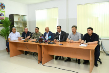 Фотография к новости: Минобороны: Пожар в Арыси полностью локализован