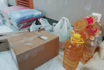 Фотография к новости: Мангистауские волонтёры собрали 3 тонны продуктов для жителей Арыси