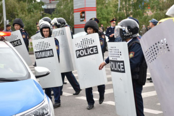 Фотография к новости: МВД опубликовало видео несанкционированных митингов 6 июля