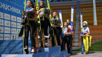 Фотография к новости: Казахстанская спортсменка  победила  на FIS Кубке по прыжкам на лыжах с трамплина 