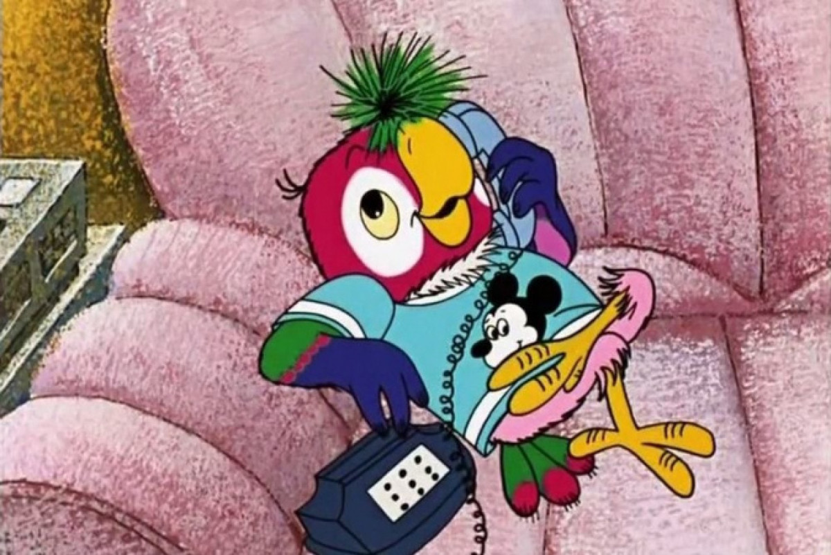  Кард из мультфильма "Возвращение блудного попугая"