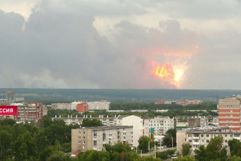 Фотография к новости: Последствия взрыва на складе боеприпасов в Ачинске показали на видео 