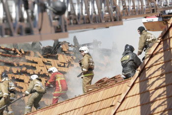 Фотография к новости: Названа предварительная причина пожара в столичном ресторане "Мельница"
