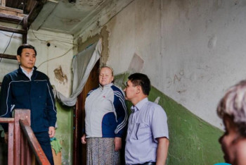 Фотография к новости: Алтай Кульгинов побывал на окраинах Нур-Султана