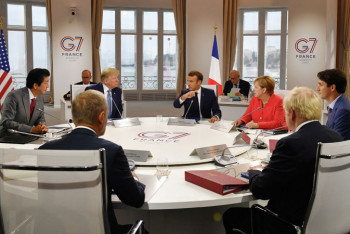 Фотография к новости: Итоговое заявление саммита G7 уместилось на одном листе