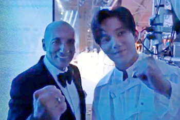 Фотография к новости: "Ух!": Игорь Крутой опубликовал эмоциональное видео с Димашем за кулисами