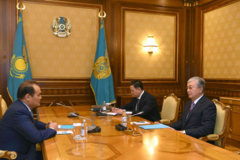 Фотография к новости: Токаев принял генсекретаря Совета сотрудничества тюркоязычных государств Багдада Амреева