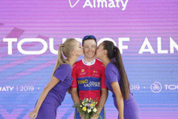 Фотография к новости: "Претендую на место в "Астане" - призер первого этапа велогонки Tour of Almaty 