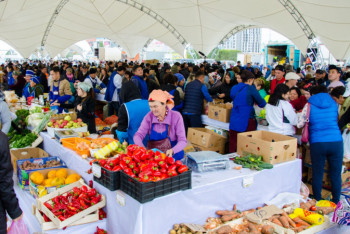 Фотография к новости: Алматинская и Костанайская области представили продукцию на ярмарке в Нур-Султане