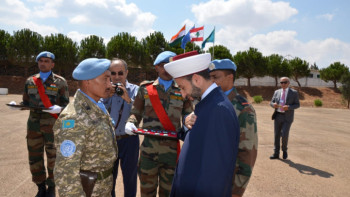 Фотография к новости: Казахстанские миротворцы получили медали ООН