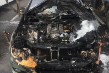 Фотография к новости: Автомобиль сгорел в Нур-Султане