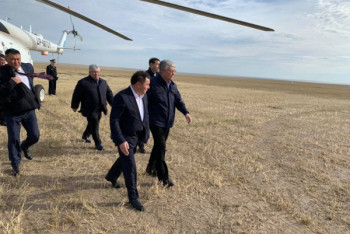 Фотография к новости: Токаев прибыл с рабочей поездкой в Акмолинскую область