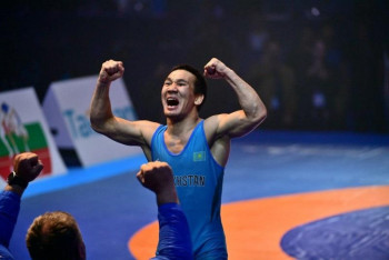 Фотография к новости: Казахстанский борец вышел в финал чемпионата мира в Нур-Султане