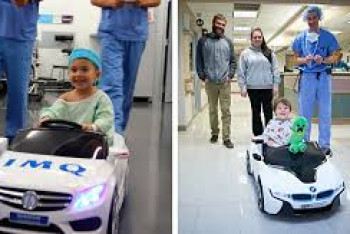 Фотография к новости: В больницах Перу детей возят на операции на машинках