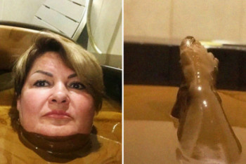 Фотография к новости: Российскую чиновницу передумали увольнять за селфи в нефтяной ванне