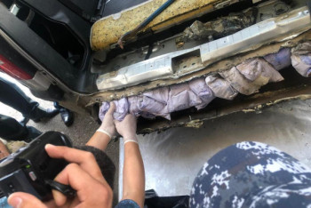 Фотография к новости: Собаки обнаружили тайник с героином у гражданина Таджикистана на посту "Жибек жолы"