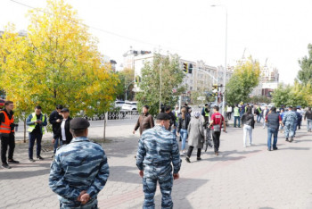 Фотография к новости: 57 человек задержаны за попытку проведения несанкционированных митингов в Нур-Султане и Алматы