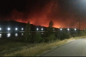 Фотография к новости: Горит Баянаульский национальный парк