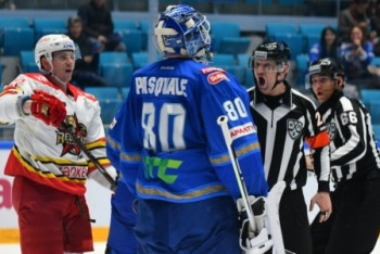 Фотография к новости: "Барыс" крупно проиграл после четырех побед подряд в матче КХЛ со спорной шайбой