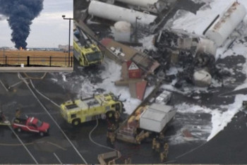 Фотография к новости: Бомбардировщик B-17 потерпел крушение в США, семеро человек погибли