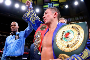 Фотография к новости: Головкин под оглушительный свист зрителей прокомментировал победу над Деревянченко