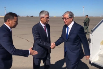 Фотография к новости: Токаев прибыл в Актау