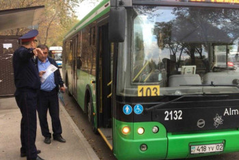 Фотография к новости: Водителя автобуса в наркотическом опьянении задержали в Алматы