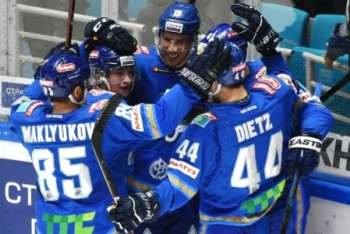 Фотография к новости: "Барыс" после четвертого овертайма подряд победил по буллитам минское "Динамо"