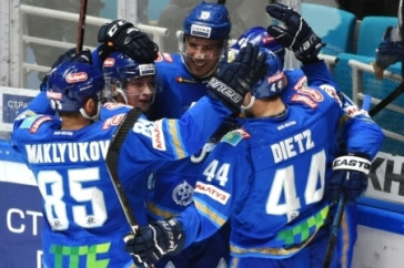 Фотография к новости: "Барыс" после четвертого овертайма подряд победил по буллитам минское "Динамо"