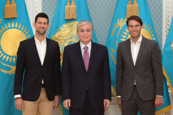 Фотография к новости: Токаев поздравил Надаля с женитьбой