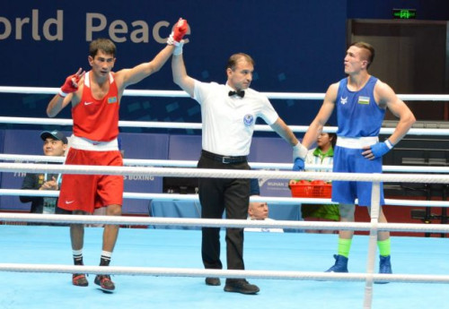 Фотография к новости: Казахстанские военные завоевали "золото" по боксу на Всемирных военных играх