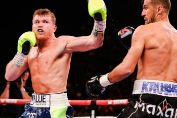 Фотография к новости: "Канело" нокаутом одержал победу над Ковалевым