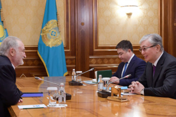 Фотография к новости: Токаев принял президента французской ассоциации Attali and Associes