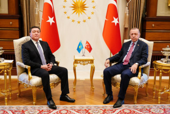 Фотография к новости: Аскар Мамин встретился с президентом Турции в Анкаре