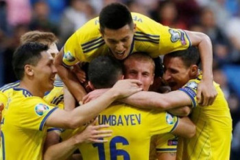 Фотография к новости: Сборная Казахстана в гостях победила команду Сан-Марино в отборе на Евро-2020 