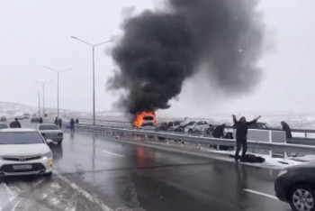 Фотография к новости: Массовое ДТП под Шымкентом: в полиции рассказали подробности