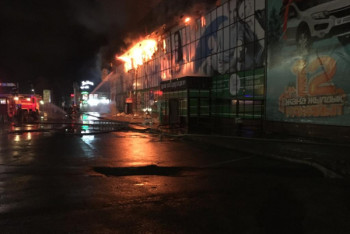 Фотография к новости: Крупный супермаркет горел в Таразе