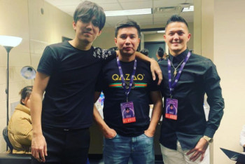 Фотография к новости: Два Димаша встретились в Нью-Йорке