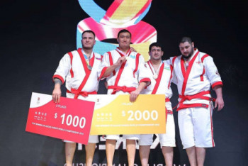 Фотография к новости: Казахстан выиграл три золотые медали в первый день чемпионата мира по қазақша күрес