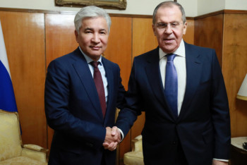 Фотография к новости: Сергей Лавров поблагодарил Имангали Тасмагамбетова за сотрудничество