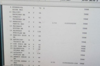 Фотография к новости: Крушение самолета под Алматы: опубликованы списки пассажиров