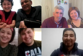 Фотография к новости: Онлайн провела обряд "сырға салу" жительница Кокшетау