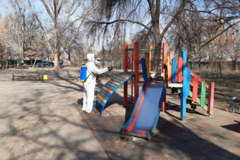 Фотография к новости: Какими средствами дезинфицируют Алматы