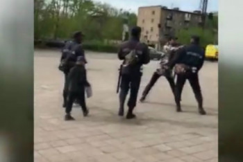 Фотография к новости: Драку с солдатами Нацгвардии устроил нарушивший карантин карагандинец