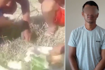 Фотография к новости: Заставлявшего детей есть арбузную кожуру на камеру мужчину нашли в Туркестанской области