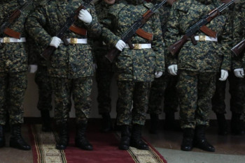 Фотография к новости: 50 процентов военных Казахстана обучаются в России