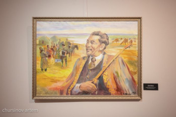 Фотография к новости: Живописная музыка. Выставка картин с сюжетами казахских песен открылась в столице